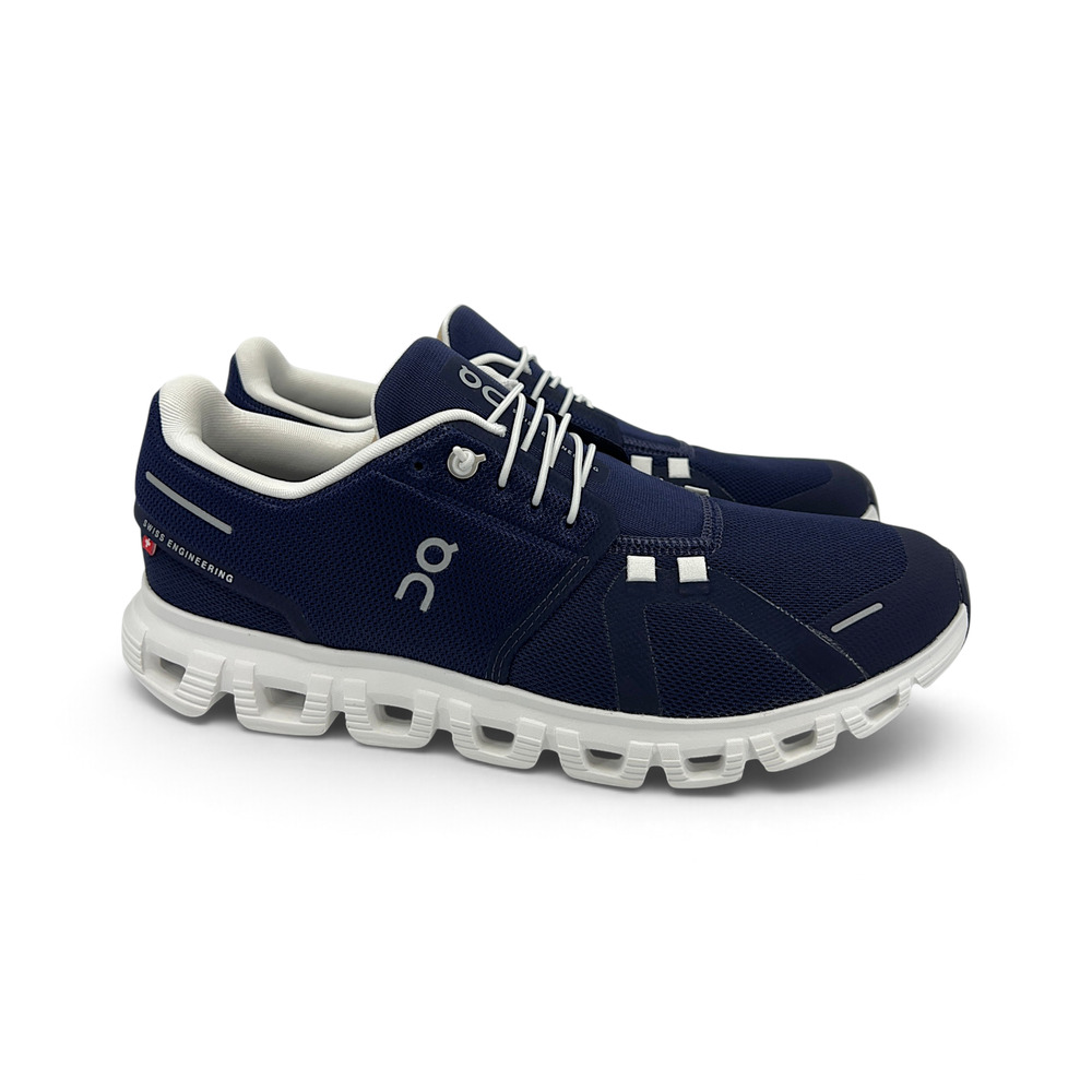 On Cloud 6 Running Shoes Men's Size 8.5 Midnight White Navy 3MF10070692